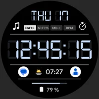 LCD Digital: Watch face