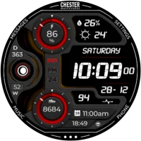 Chester LCD modern watch face
